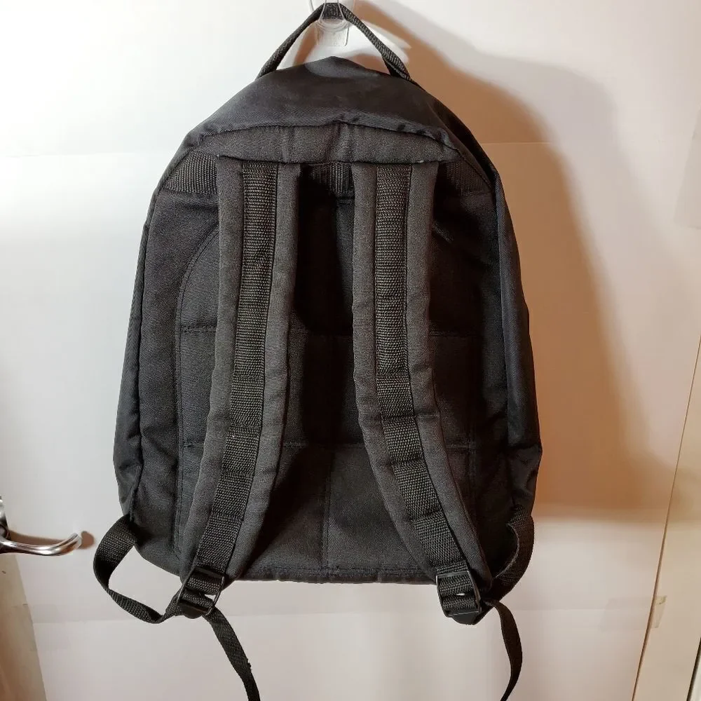 Disney Resort Black‎ Backpack With Inner Pockets And Zippers Embroidered logo